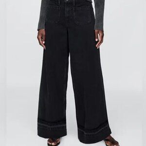 Mid Rise UltraSoft Baggy Jeans black size 29